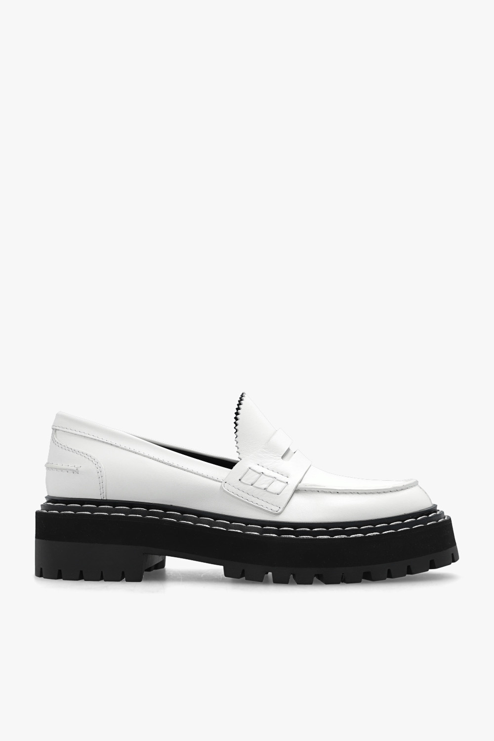 White Leather loafers Proenza Schouler Vitkac GB